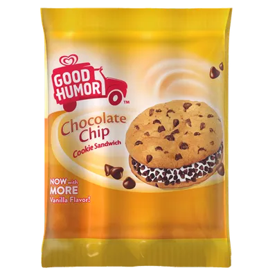 Individually wrapped Good Humor Chocolate Chip Cookie Sandwich