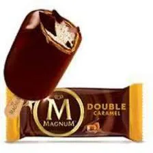Individually wrapped Magnum Magnum Double Caramel