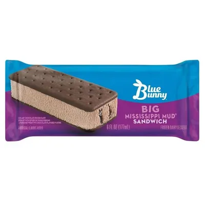 Individually wrapped Blue Bunny Vanilla Ice Cream Sandwich