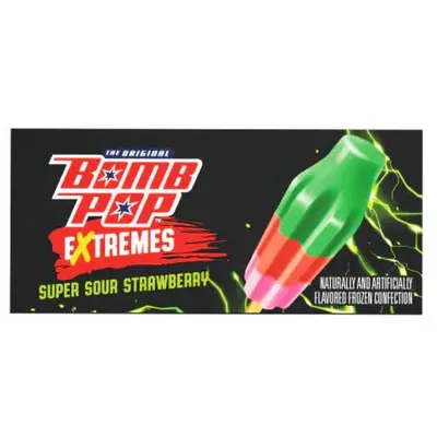 Individually wrapped Bomb Pop Strawberry Lemonade Bomb Pop