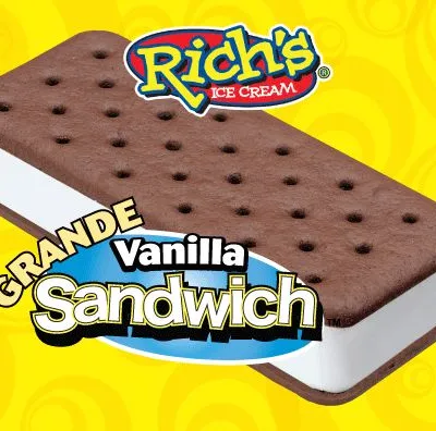Individually wrapped Rich's Chocolate Ice Cream Bar