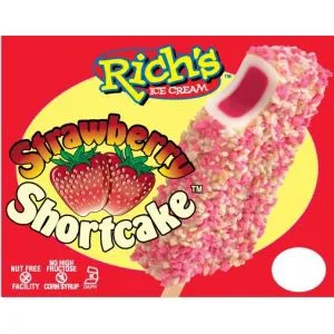 Individually wrapped Rich's Orange Cream Bar