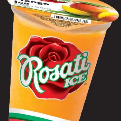 Individually wrapped Rosati Ice Mango Italian Ice