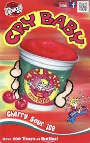 Individually wrapped Rosati Ice Blue Raspberry Italian Ice