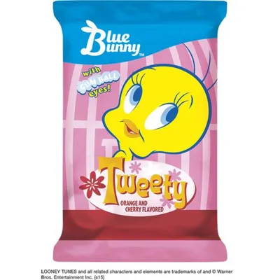 Individually wrapped Blue Bunny Double Strawberry Bar