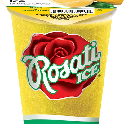 Individually wrapped Rosati Ice Lemon Italian Ice